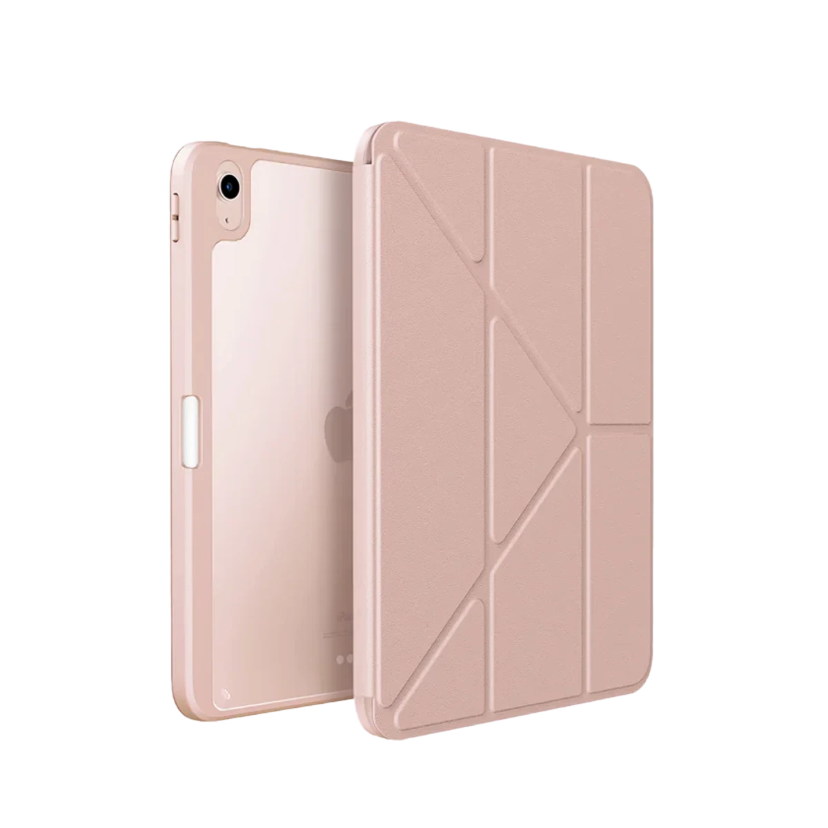 Uniq Apple iPad 2022 10.9 (10.nesil) Moven Standlı Tablet Kapak - Pembe